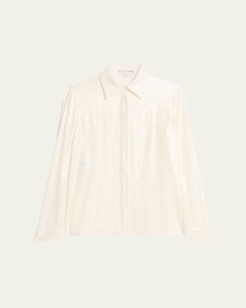 Hansen Sequined Button-Down Shirt